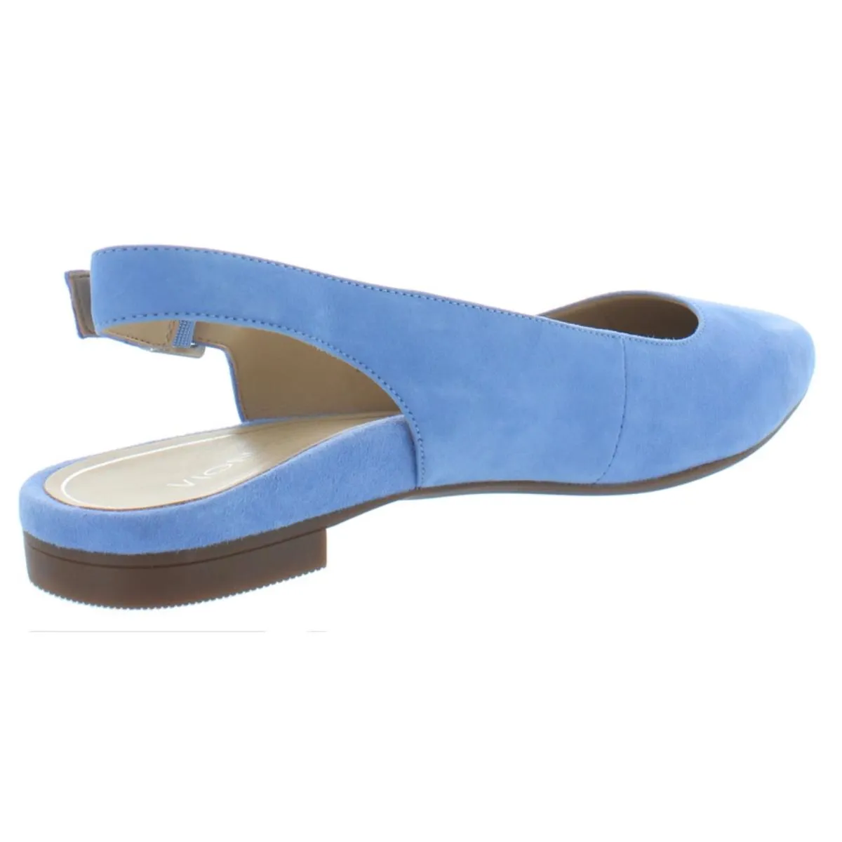 Crystal Jade Womens Suede Pointed Toe Slingbacks