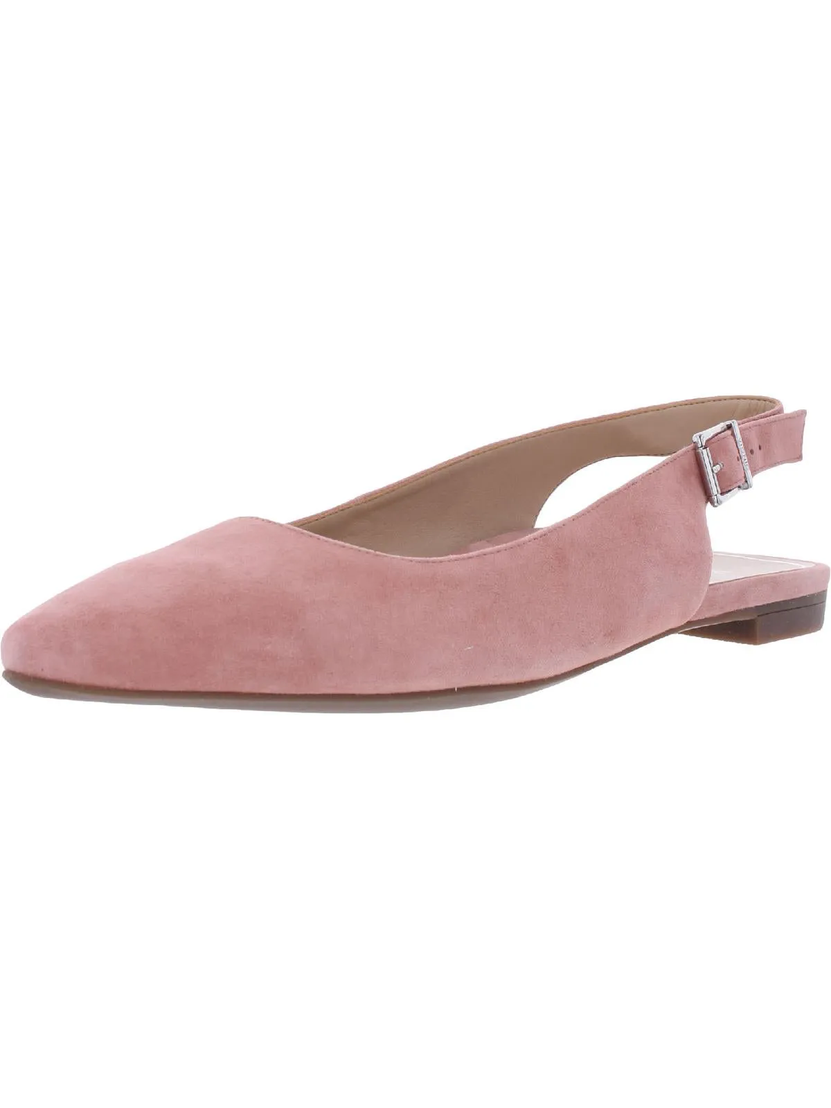 Crystal Jade Womens Suede Pointed Toe Slingbacks