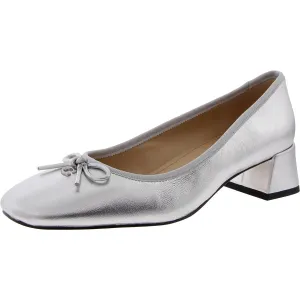 CU224 Womens Bow Leather Ballet Flats