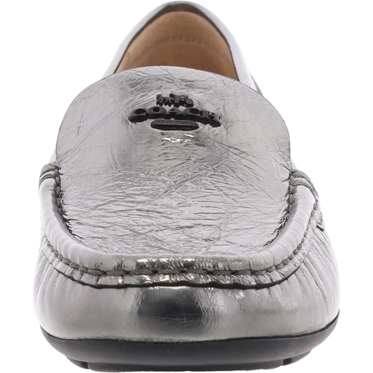 CX876 Womens Logo Leather Loafers