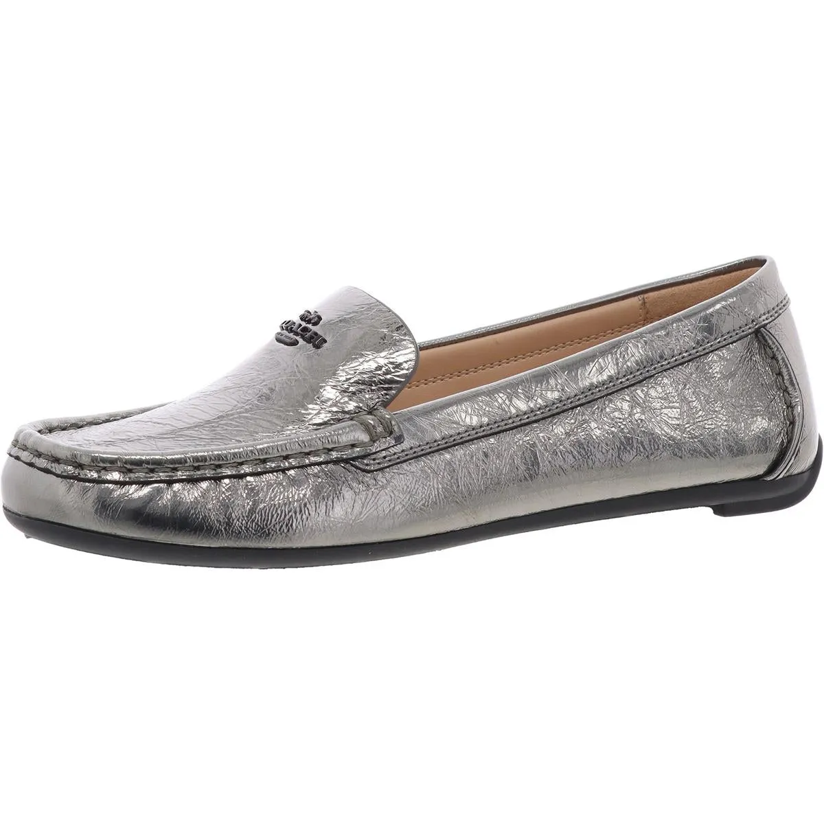 CX876 Womens Logo Leather Loafers