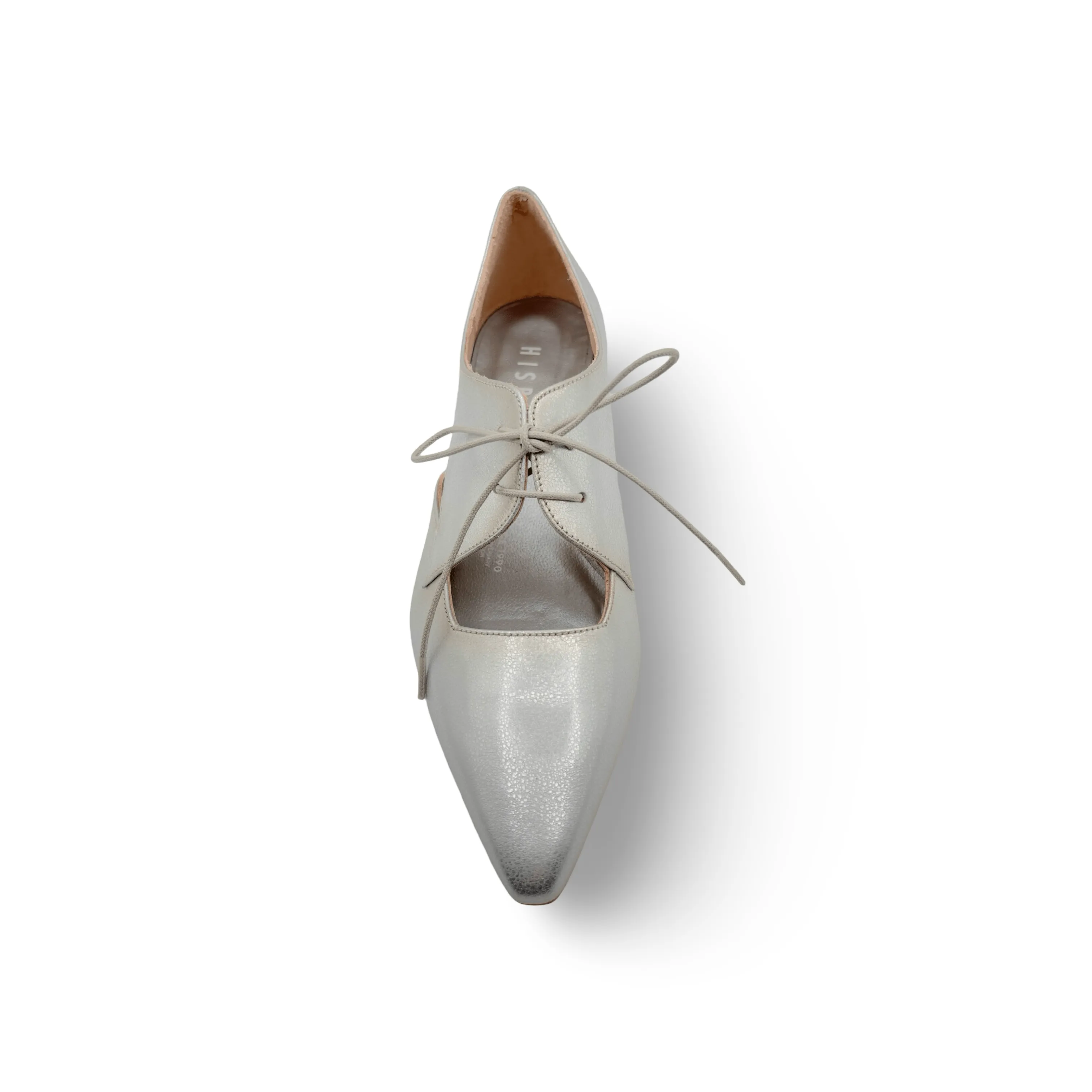 Dali Silver Lace up Flat
