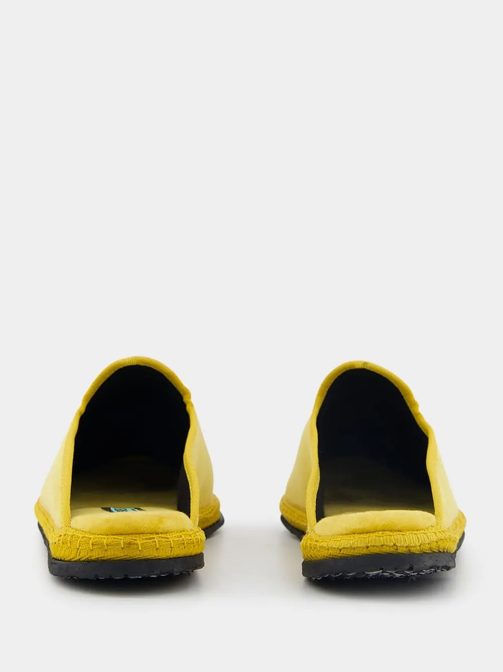 DandyCotton Velvet Yellow Slippers
