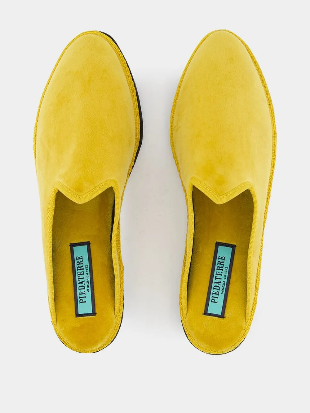 DandyCotton Velvet Yellow Slippers