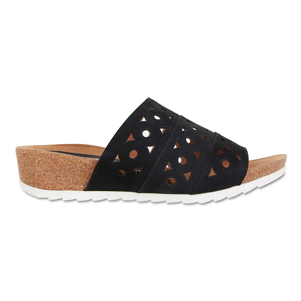 Dante Slide in Black Nubuck