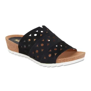 Dante Slide in Black Nubuck