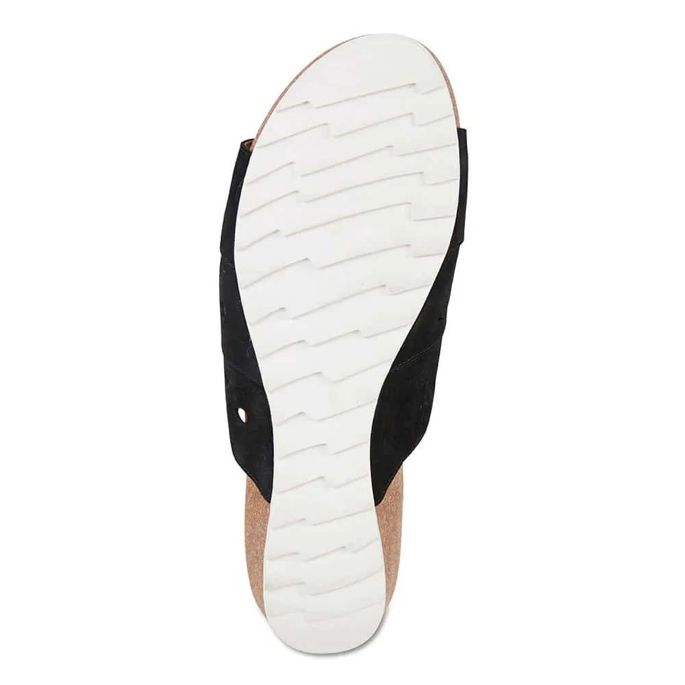 Dante Slide in Black Nubuck