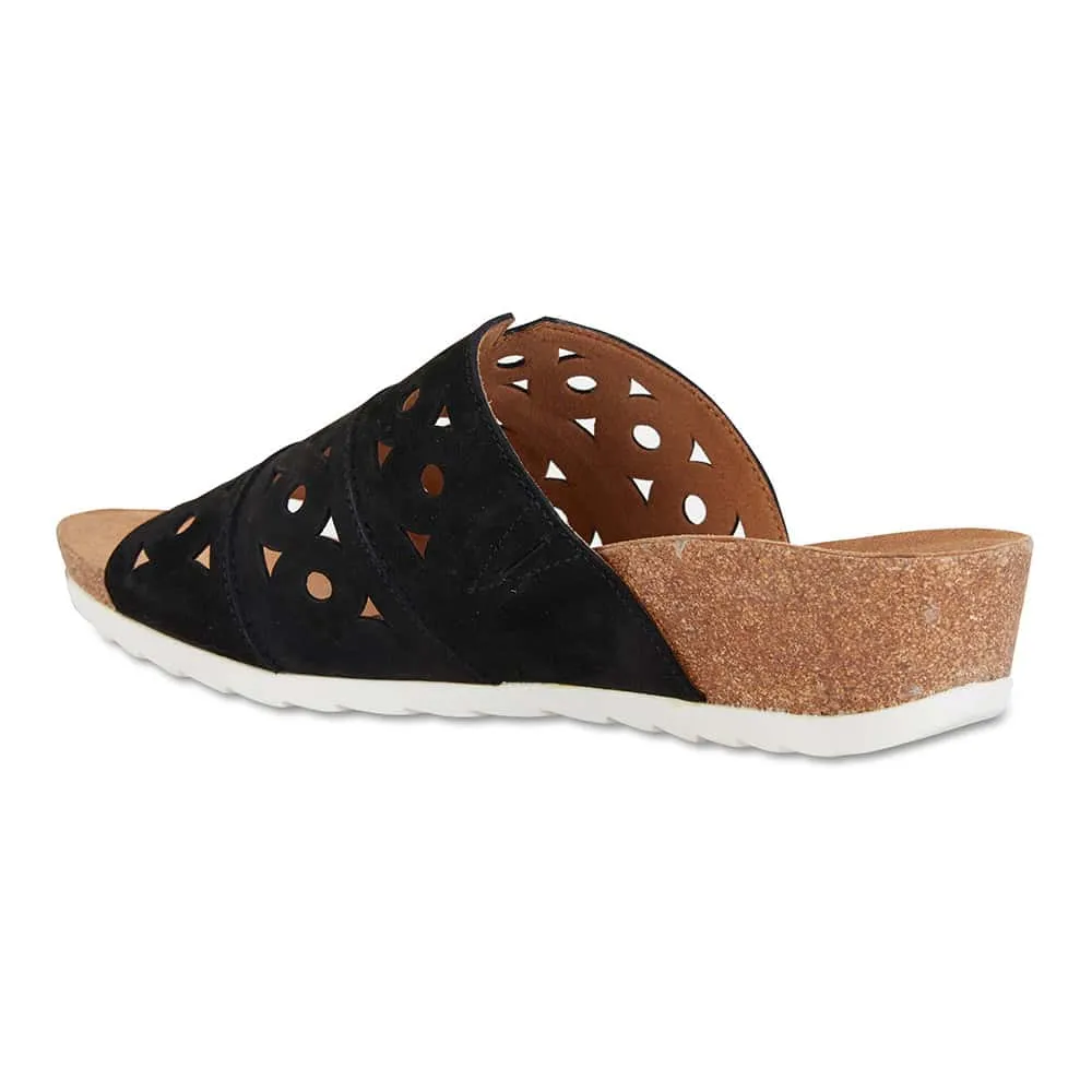 Dante Slide in Black Nubuck