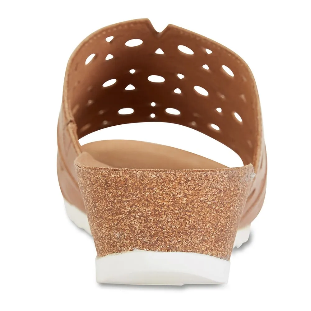 Dante Slide in Cognac Leather