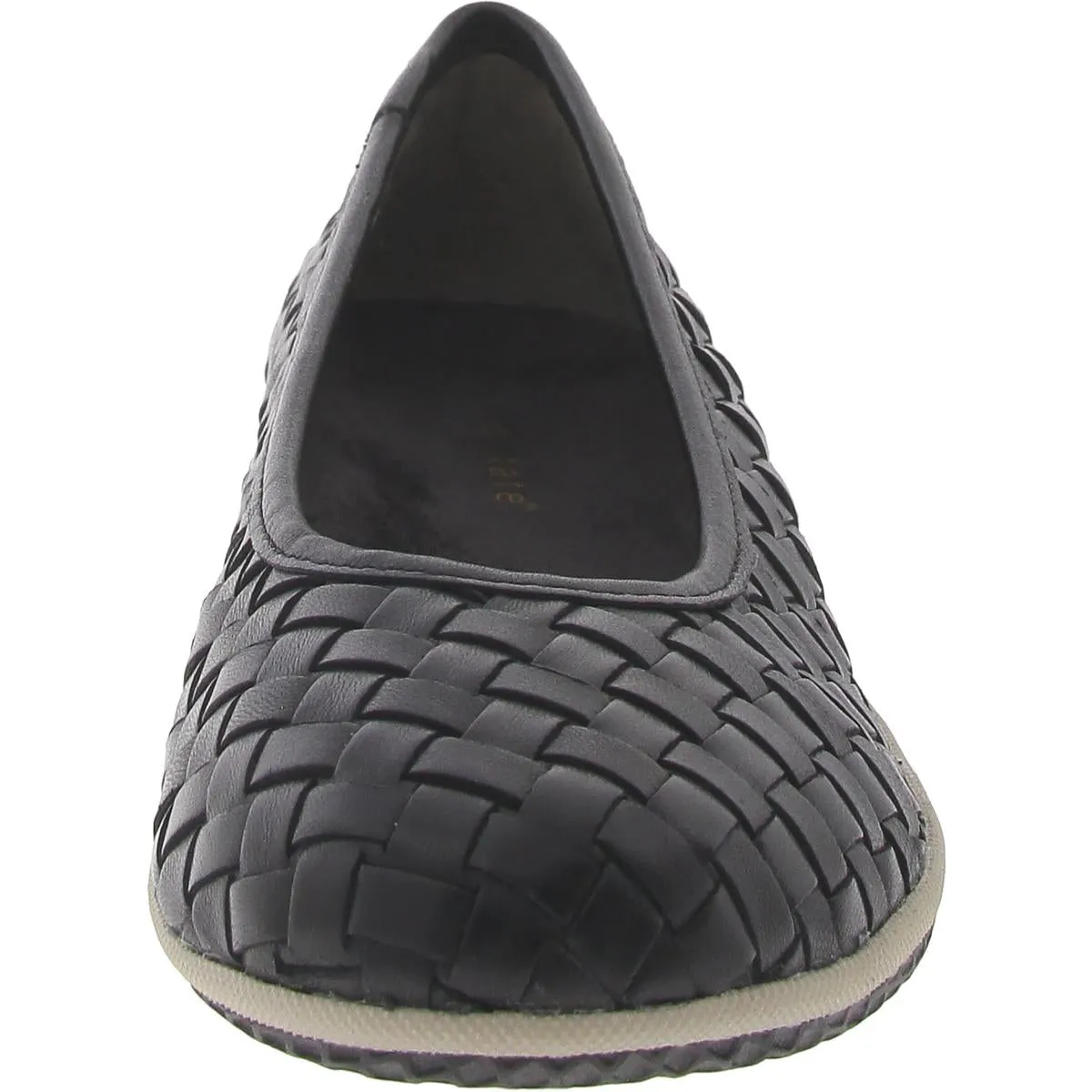 Dazzle Womens Leather Ballet Flats