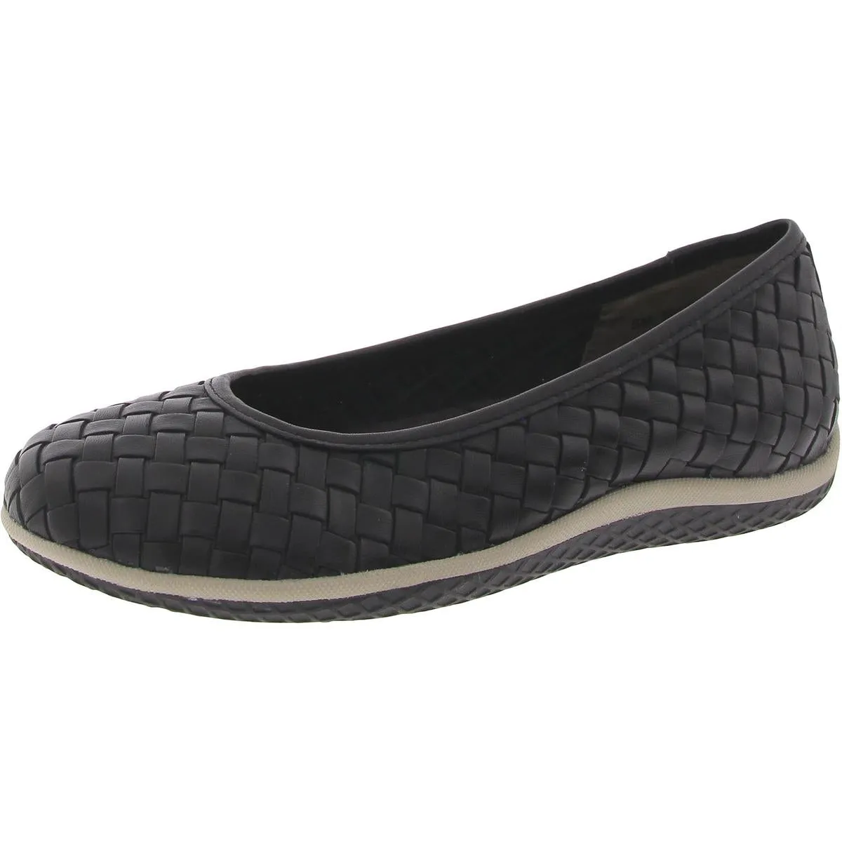 Dazzle Womens Leather Ballet Flats