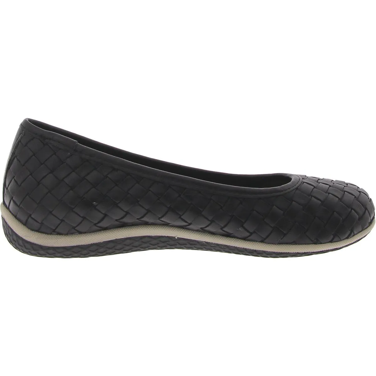 Dazzle Womens Leather Ballet Flats