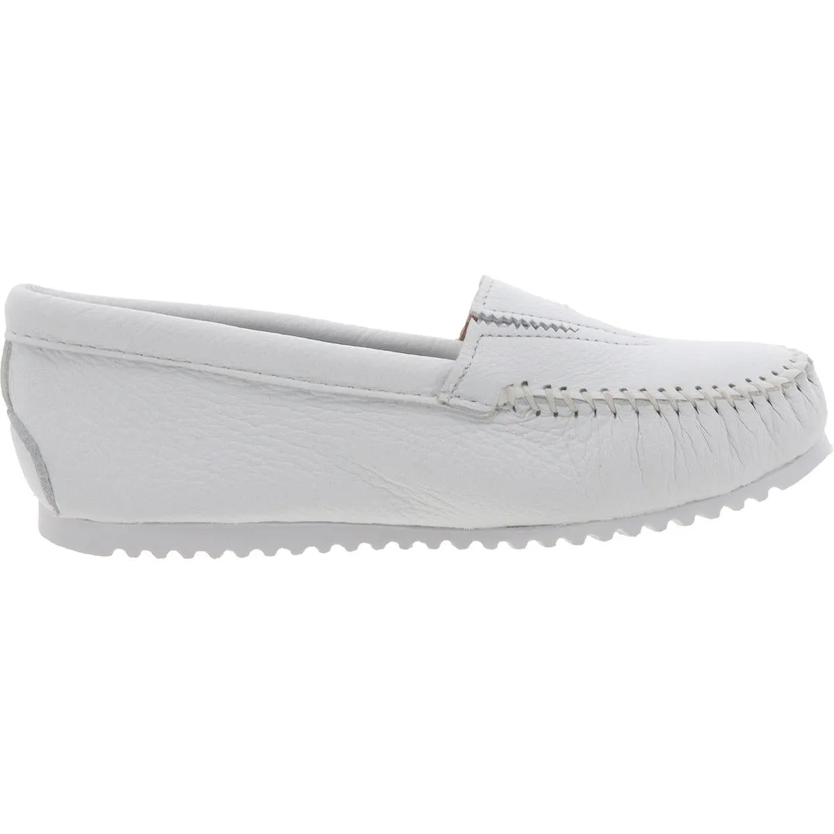 Deerskin Gore Front Womens Leather Flat Moccasins