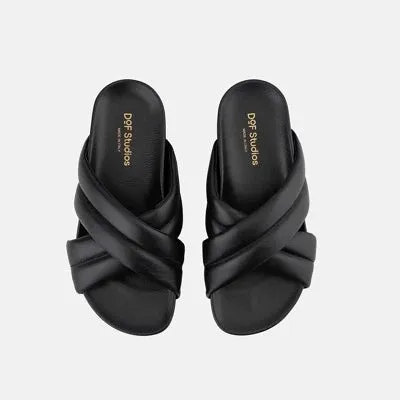 DOF Studios Camilla Slide Black - LAST PAIR size 38