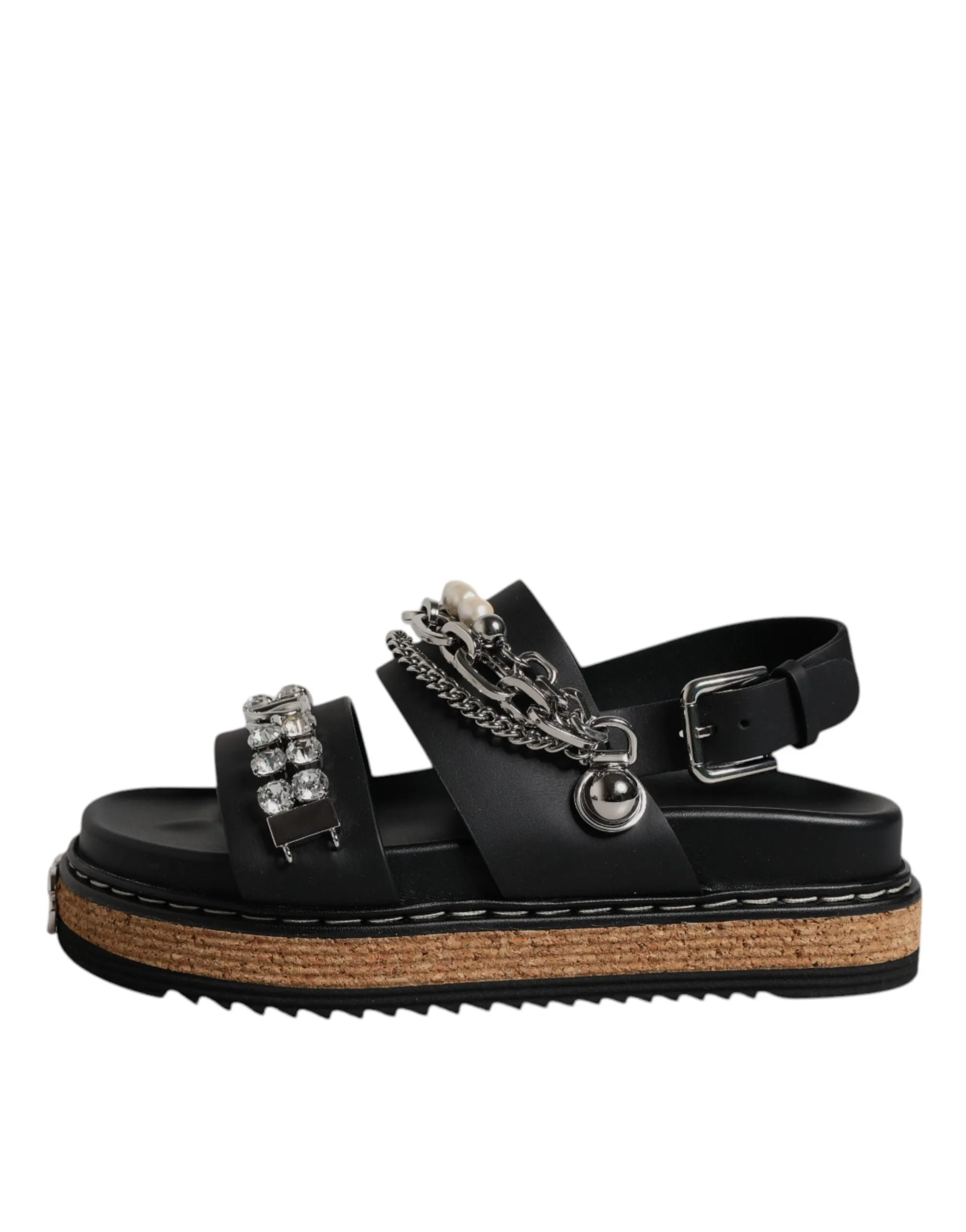Dolce & Gabbana Crystal Embellish Strap Sandals Women's Shoes