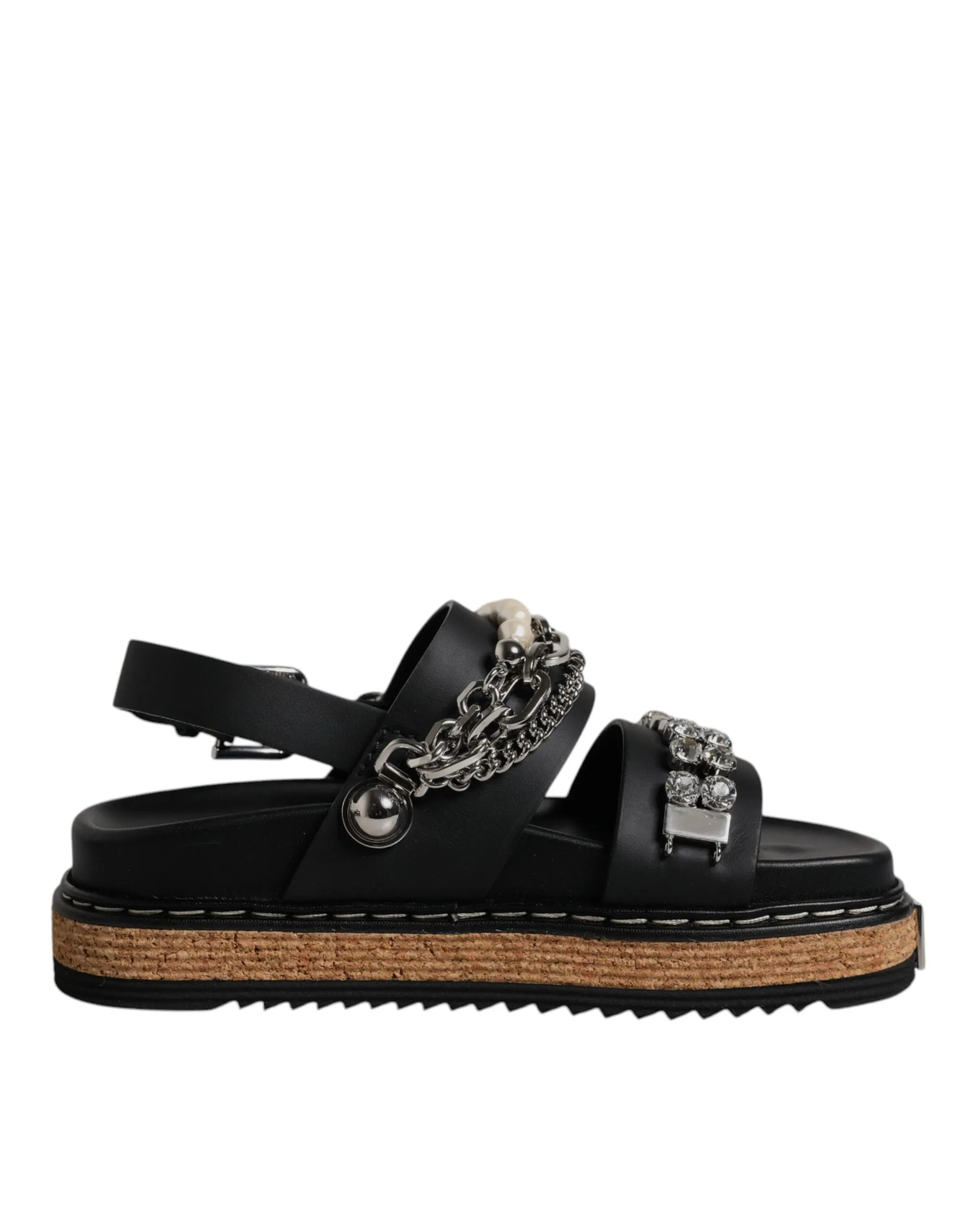 Dolce & Gabbana Crystal Embellish Strap Sandals Women's Shoes