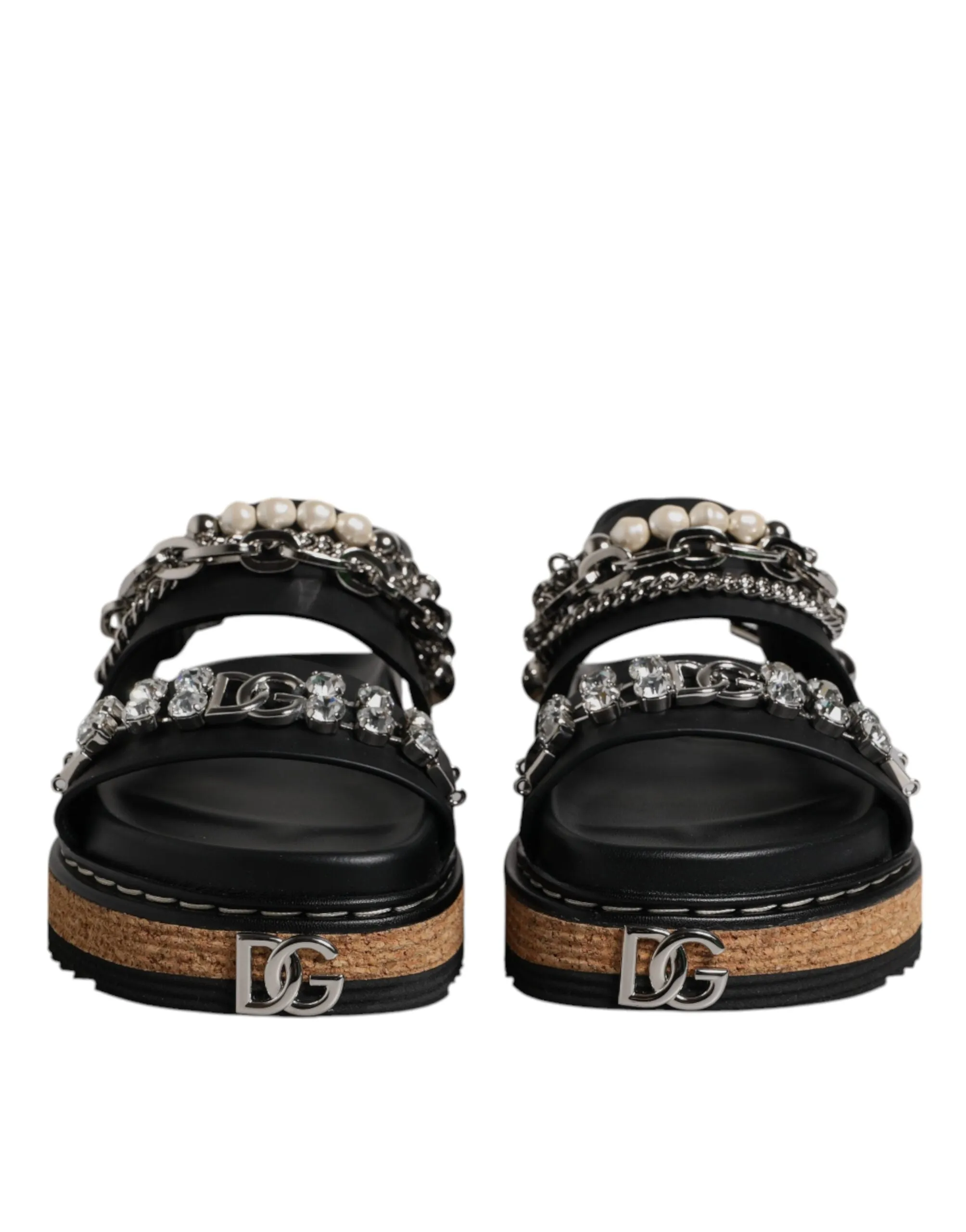 Dolce & Gabbana Crystal Embellish Strap Sandals Women's Shoes