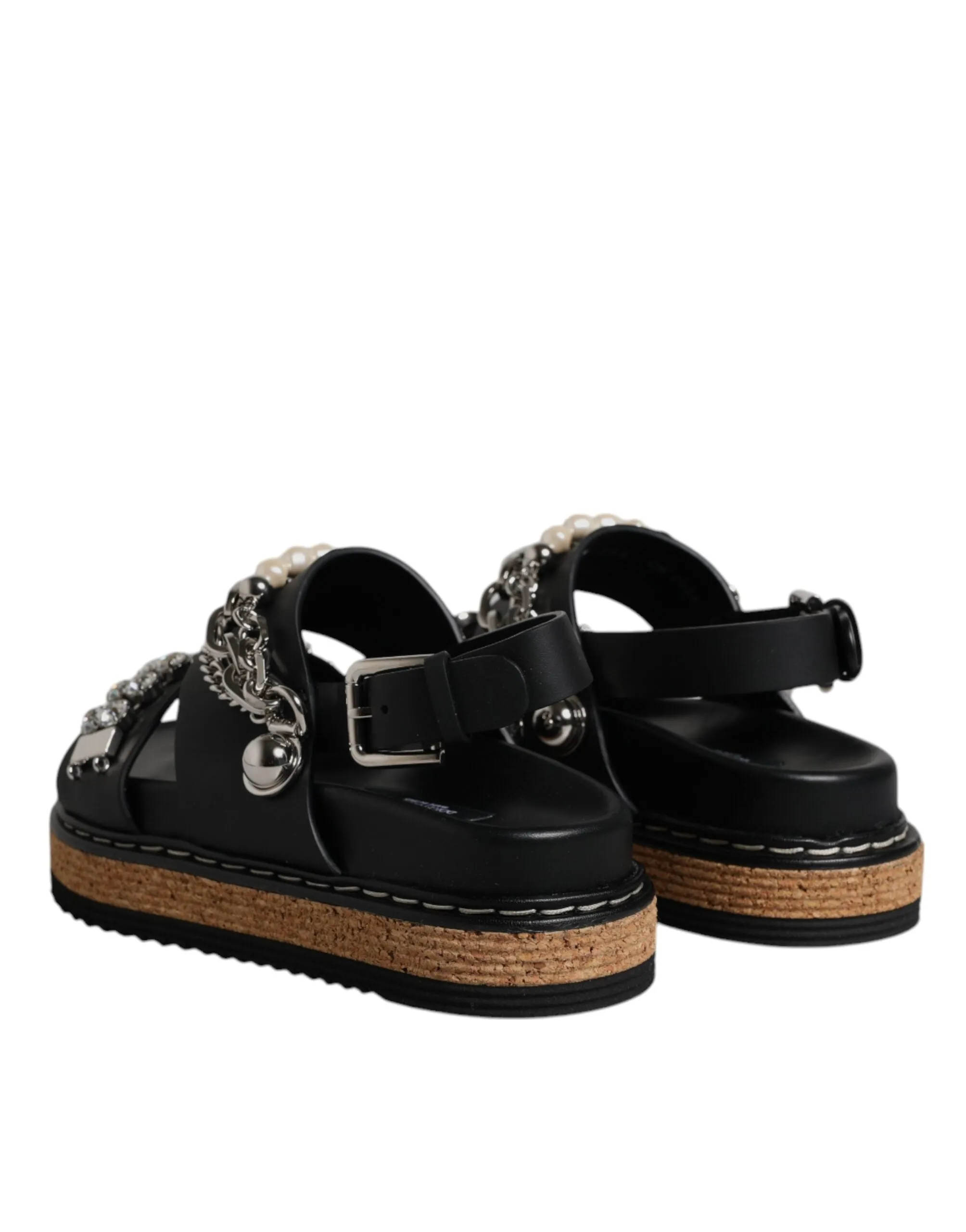 Dolce & Gabbana Crystal Embellish Strap Sandals Women's Shoes