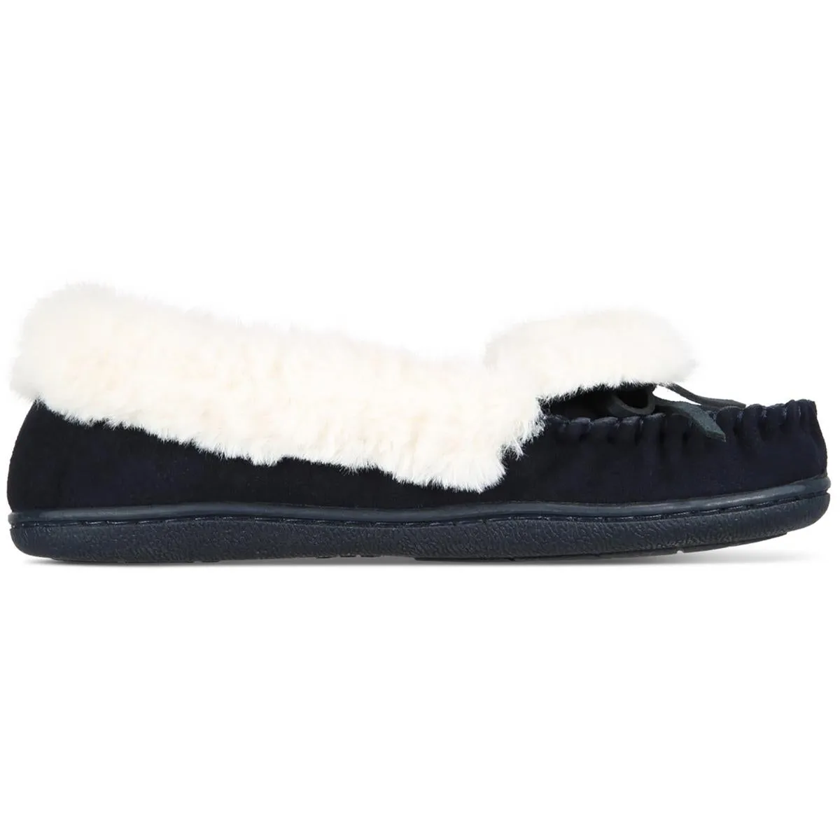 Dorenda Womens Faux Suede Round Toe Moccasins