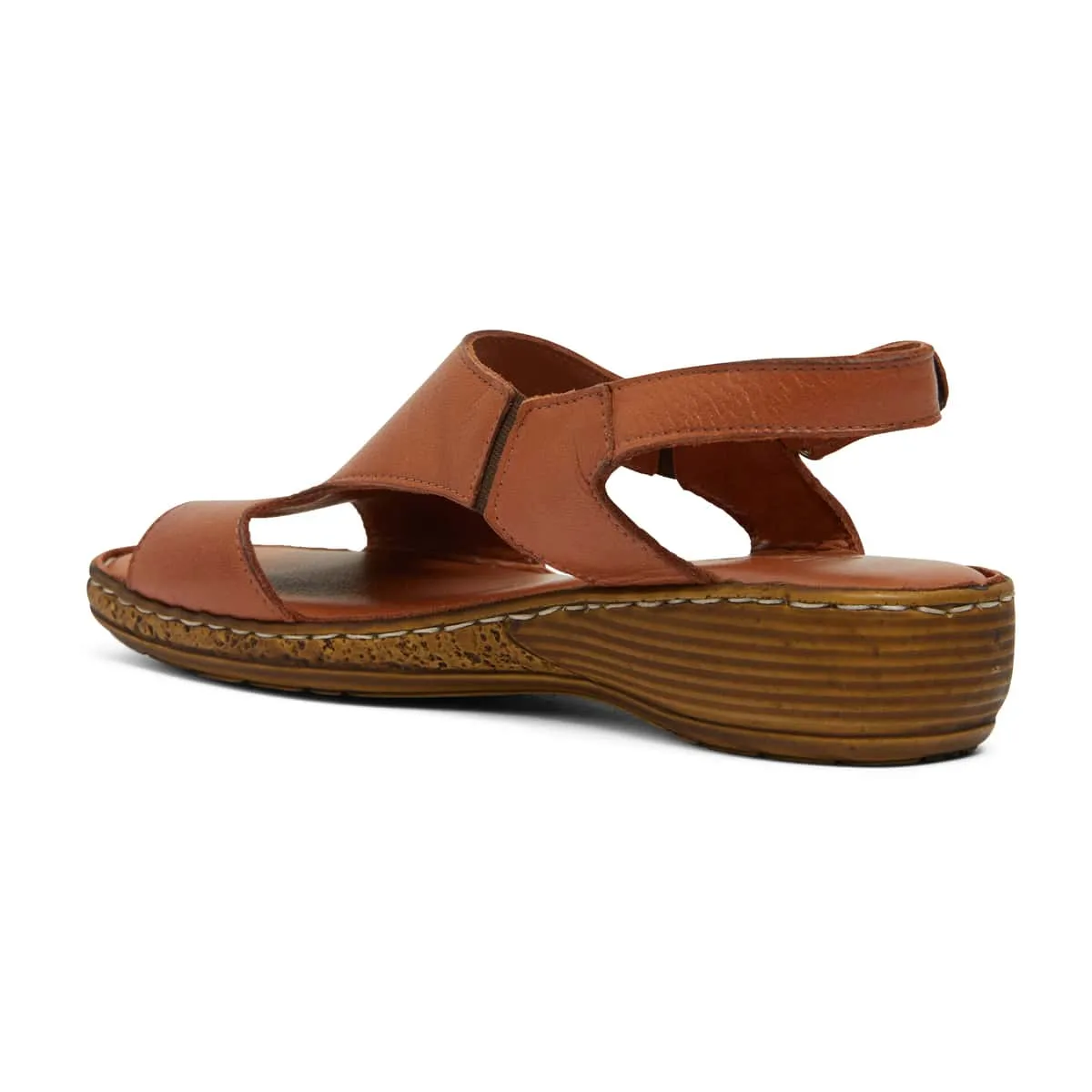 Dustin Sandal in Tan Leather