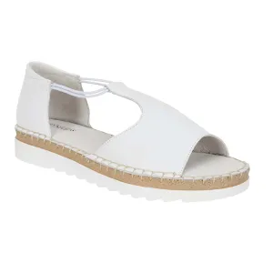 Eddie Sandal in White Leather