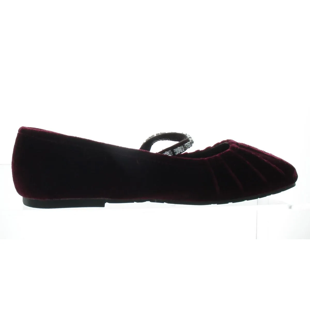 Eimar Womens Embellished Velvet Ballet Flats