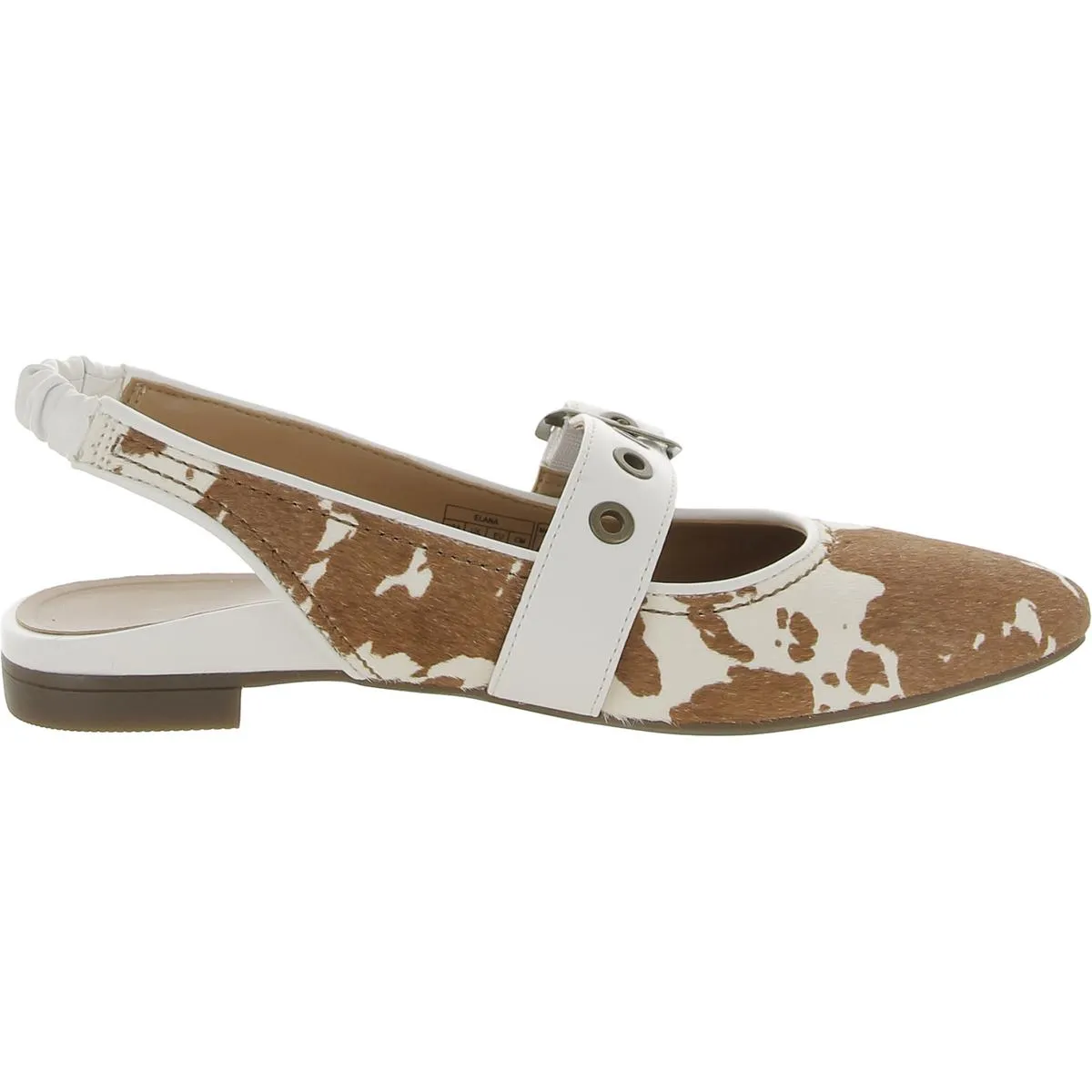 Elana Womens Calf Hair Slip-On Slingbacks