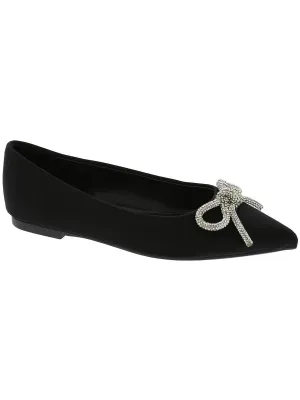 Elina Womens Tweed Slip-On Ballet Flats