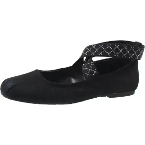 Elizabeth Womens Embellished Man Made Ballet Flats
