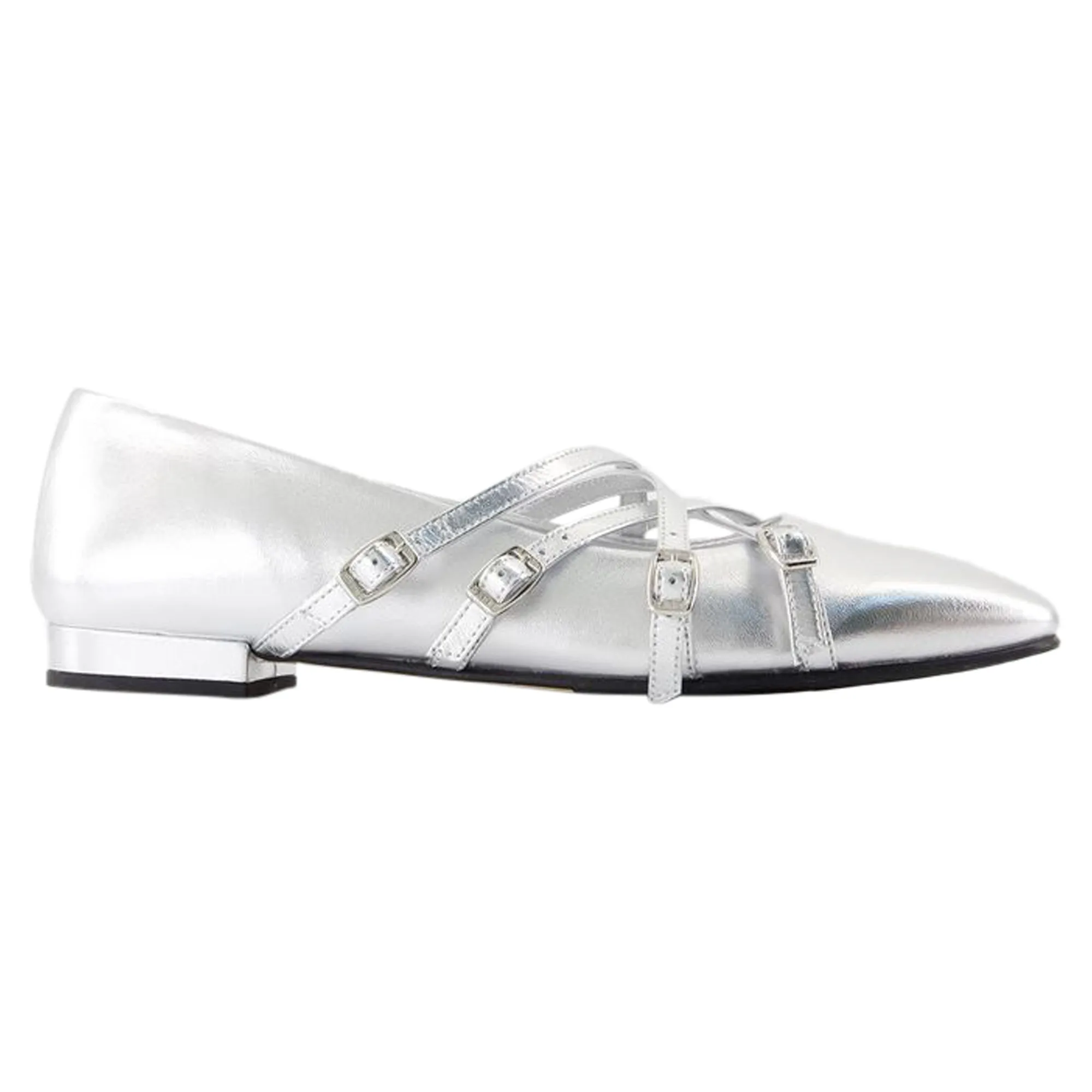 Eloise Ballerinas - Carel - Leather - Silver