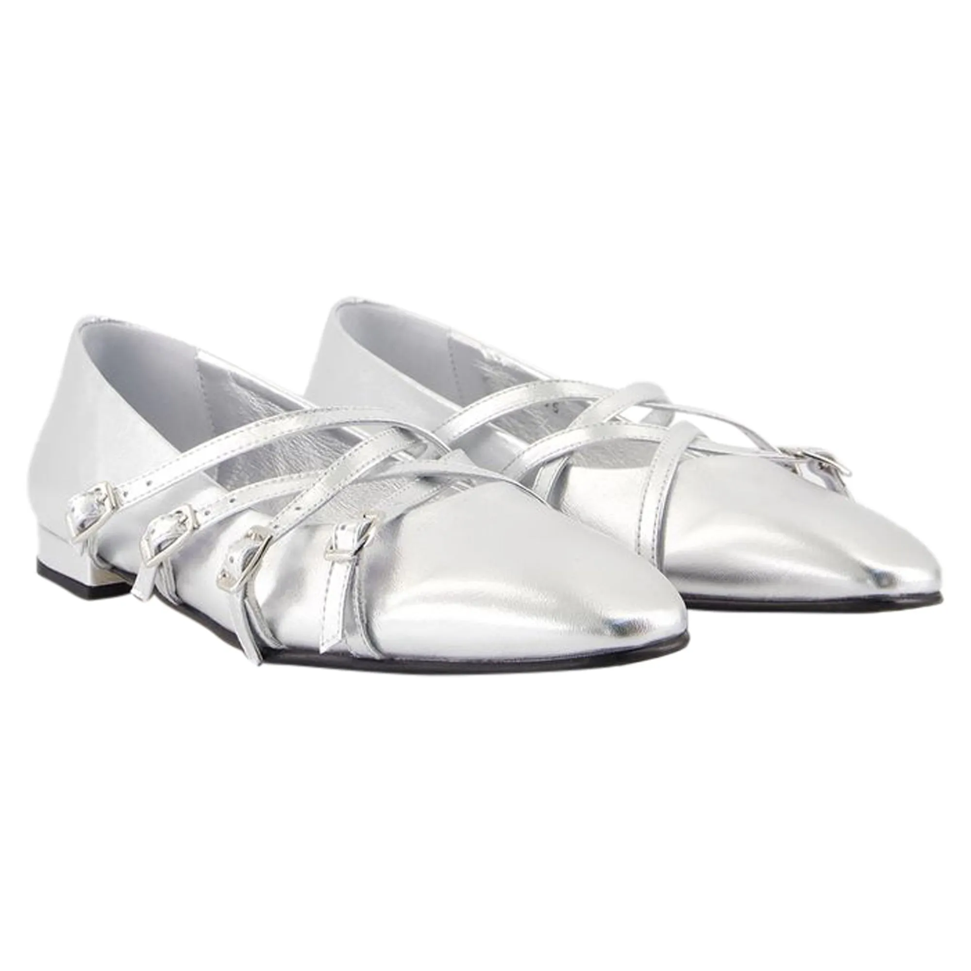 Eloise Ballerinas - Carel - Leather - Silver