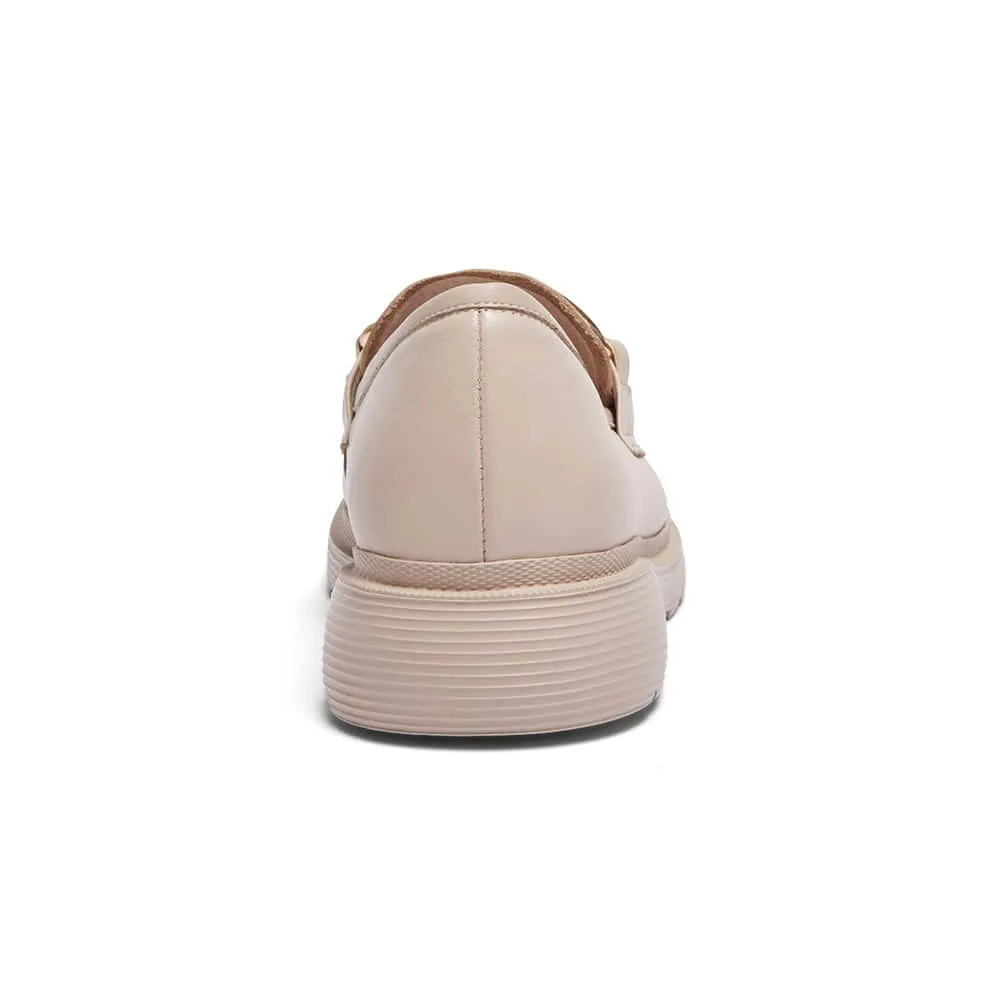 Eloise Loafer in Nude Leather