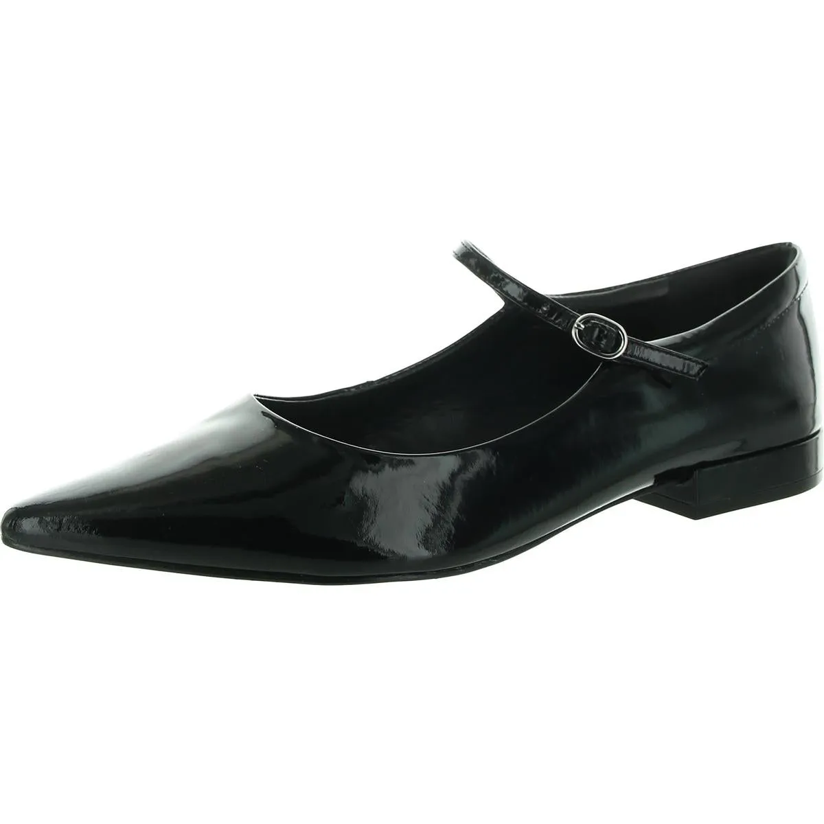 Eloise Womens Adjustable Patent Ballet Flats