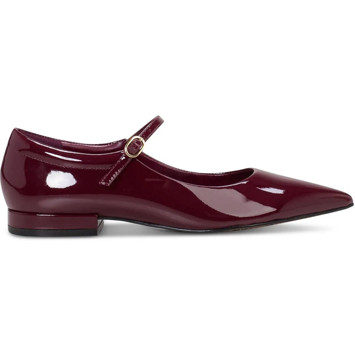 Eloise Womens Adjustable Patent Ballet Flats