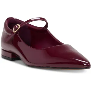 Eloise Womens Adjustable Patent Ballet Flats