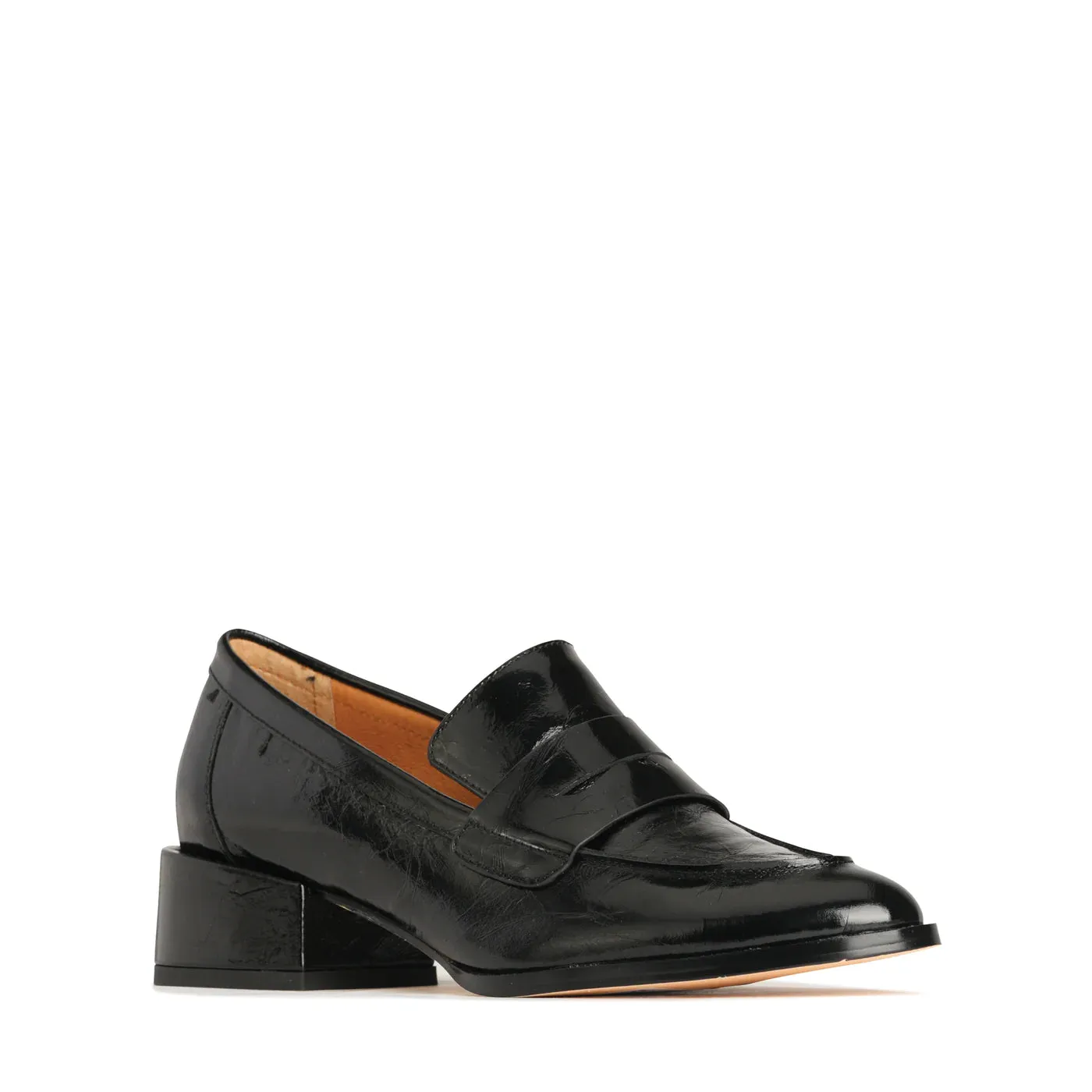 EOS Cass Black Crinkle Leather