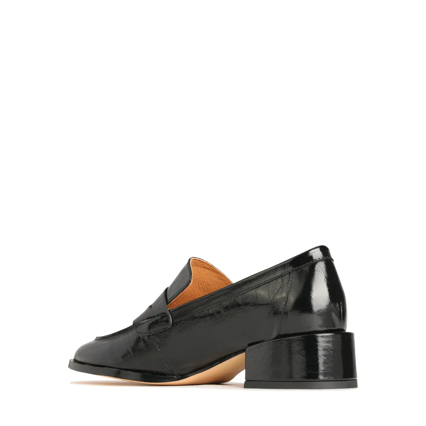 EOS Cass Black Crinkle Leather