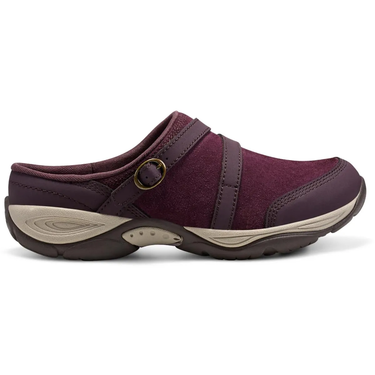 Equinox Womens Leather Sip On Slipper Shoes