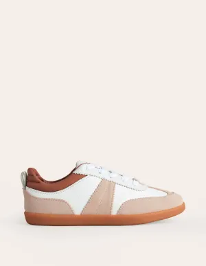 Erin Retro Tennis Sneakers-White Mix