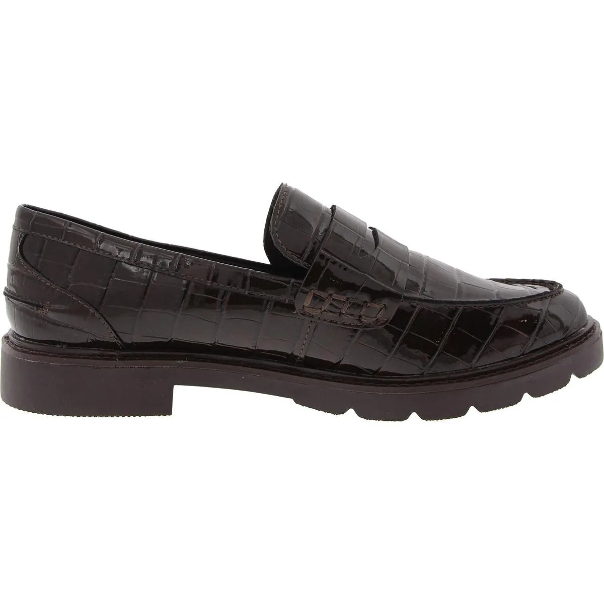 Eryn Womens Padded Insole Patent Loafers