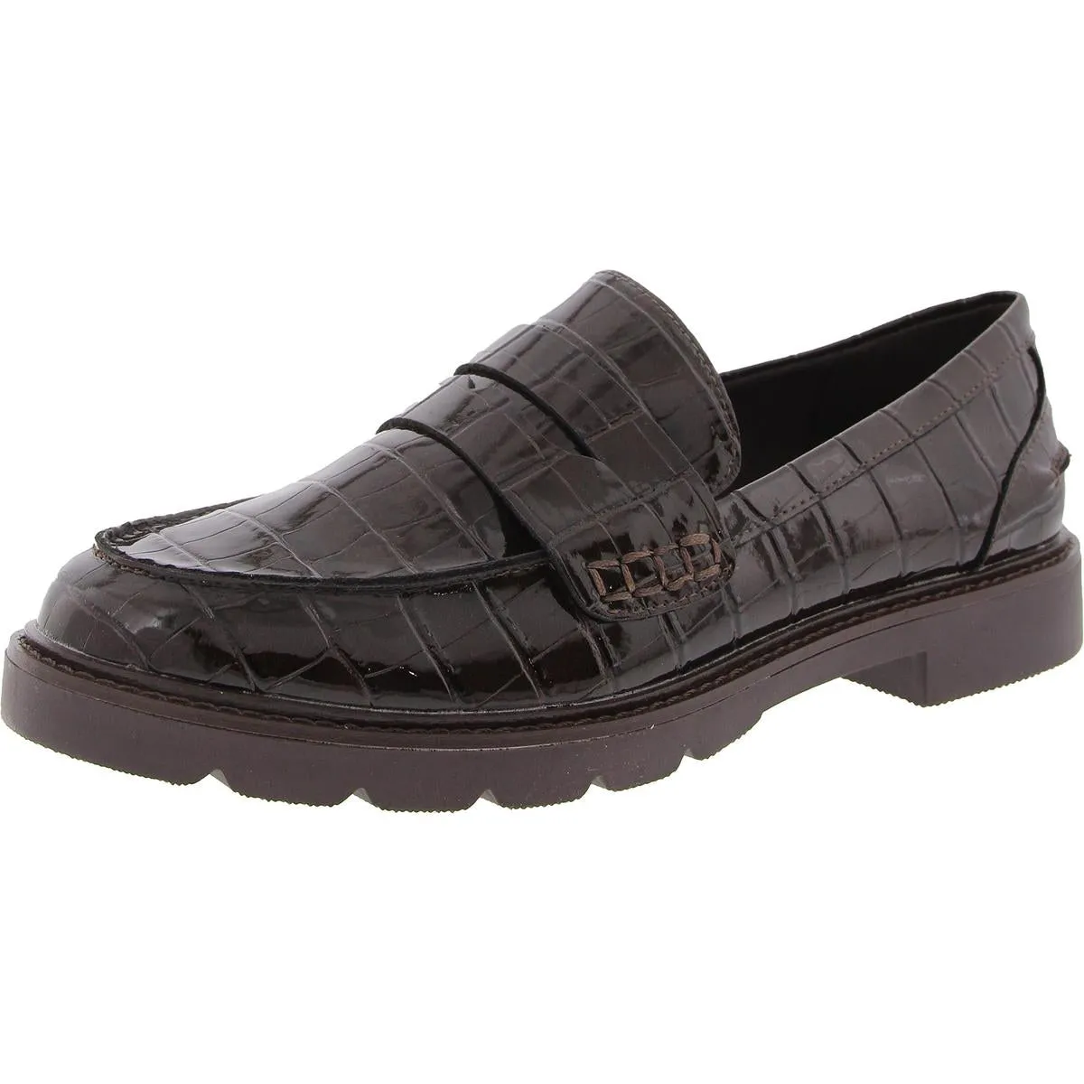 Eryn Womens Padded Insole Patent Loafers