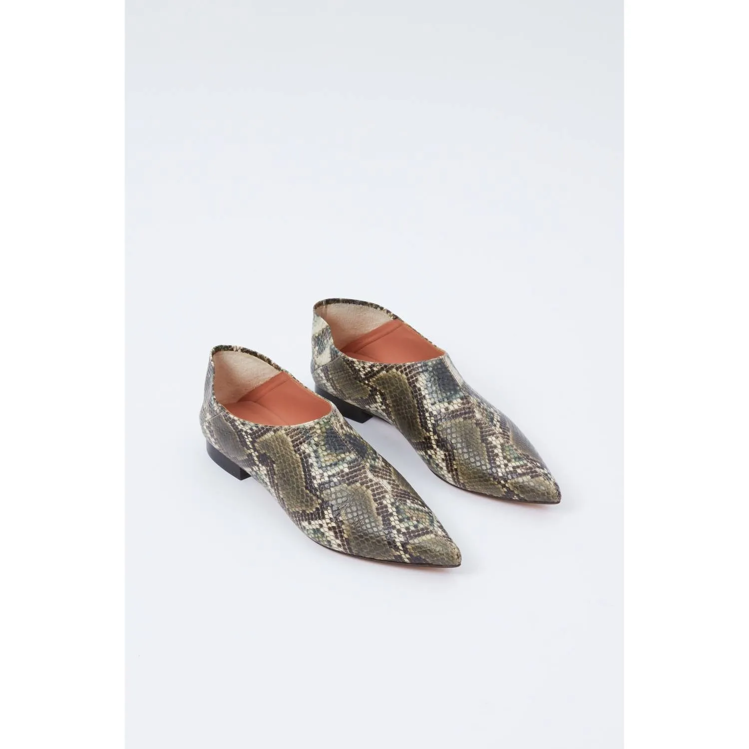 Etna Flat In Brown Multi