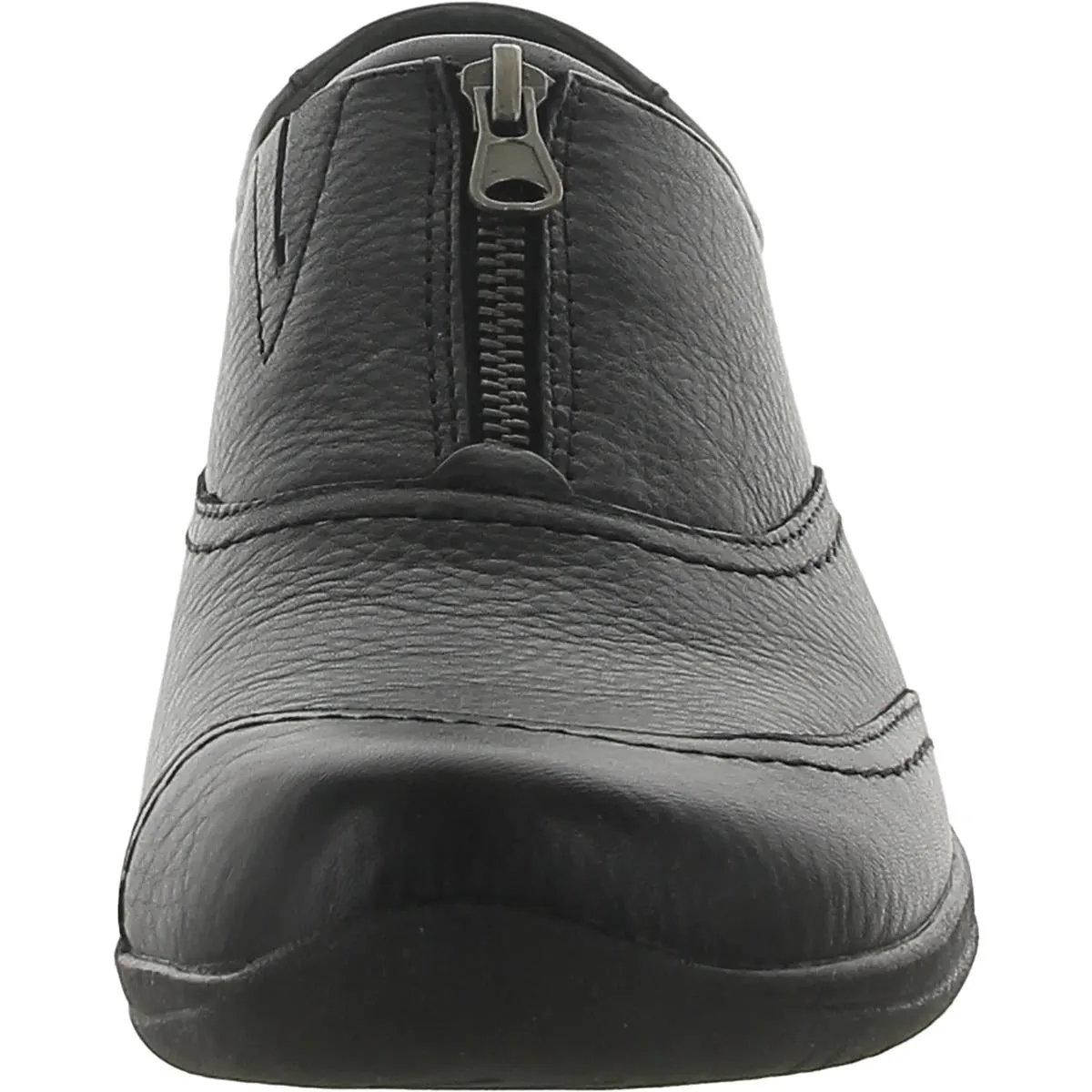 Fannie Womens Leather Round Toe Flat Shoes