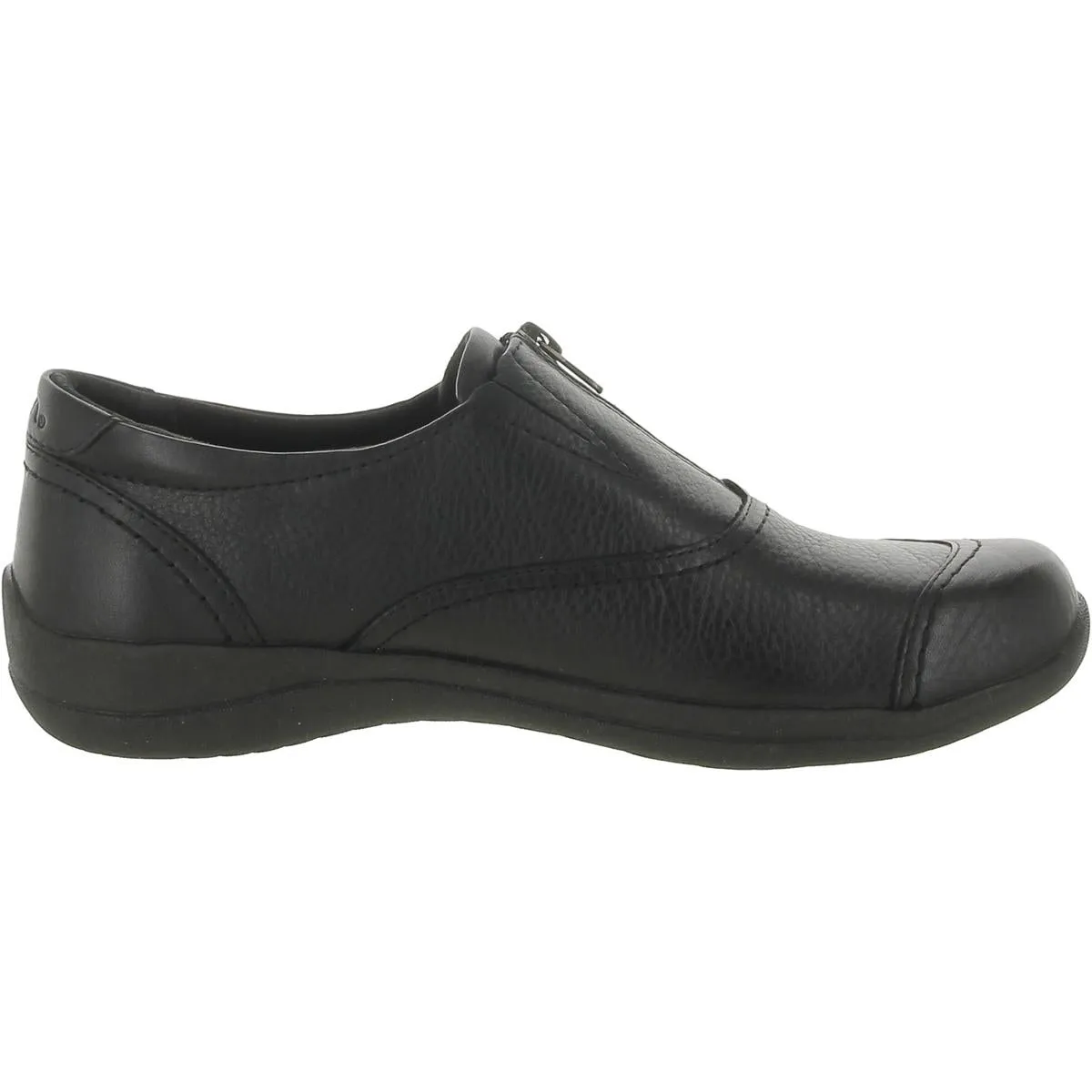 Fannie Womens Leather Round Toe Flat Shoes