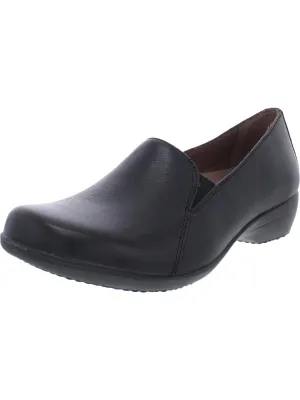 Farah Womens Leather Slip On Clogs