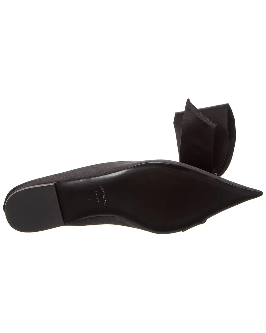 Ferragamo Emii T Satin Flat