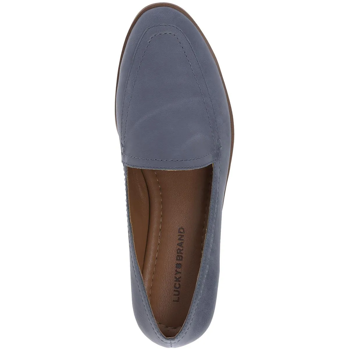 Fiana Womens Leather Slip On Loafers