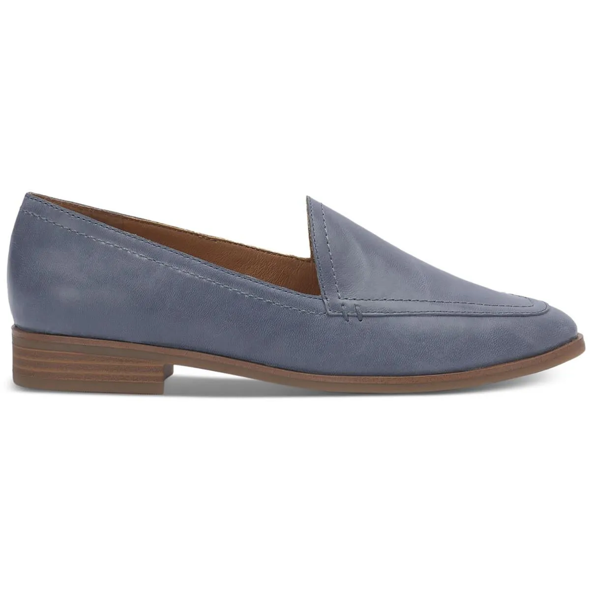 Fiana Womens Leather Slip On Loafers
