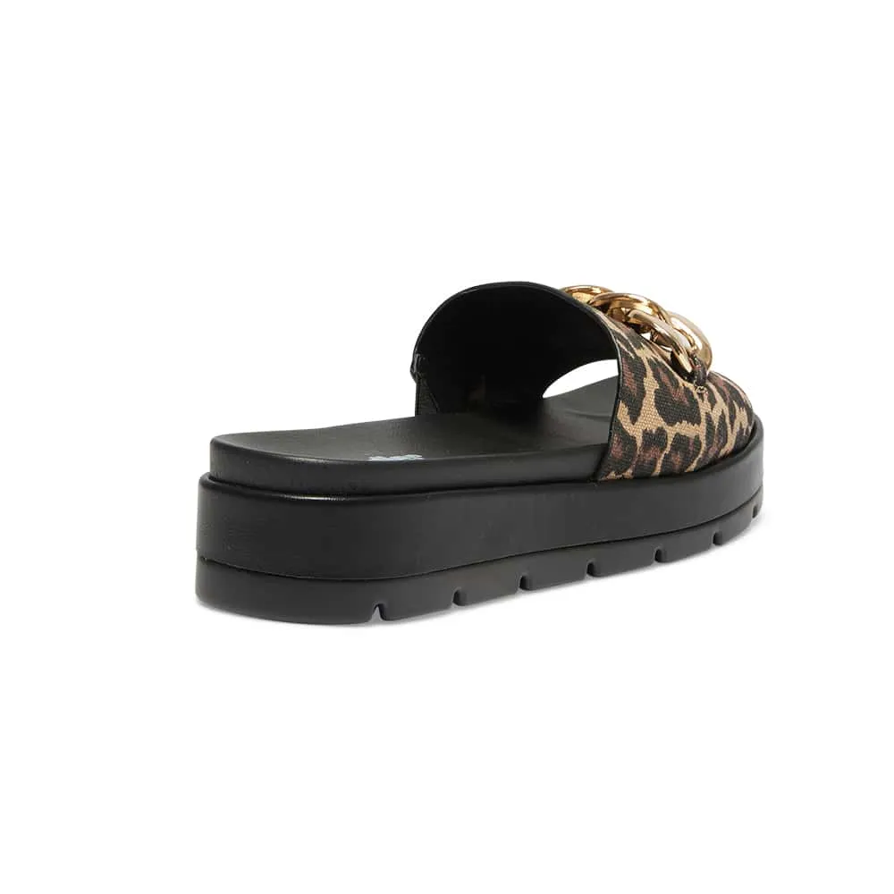 Fiona Slide in Animal Fabric