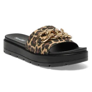Fiona Slide in Animal Fabric